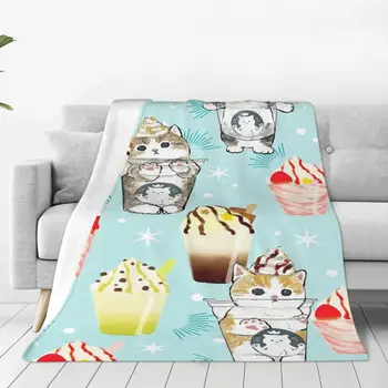 Ретро Одеяла для кошек на закате Удобное Мягкое Фланелевое осеннее одеяло для Дивана на открытом воздухе