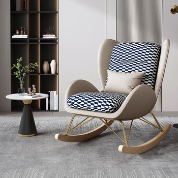 Роскошные скандинавские стулья с поддержкой спинки для гостиной, Туалетные столики, качалки для чтения, Sillon, Индивидуальные дизайнерские копии мебели для гостиной