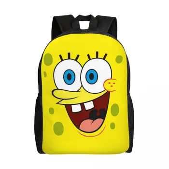 Рюкзак Patricks с мультяшной улыбкой звезды для мужчин и женщин, водонепроницаемая школьная сумка для колледжа, сумка для книг с принтом
