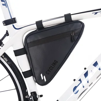 Сумка на переднюю раму Велосипеда, треугольная сумка большой емкости, сумка для горного велосипеда, водонепроницаемая сумка на голову, комплект снаряжения для верховой езды