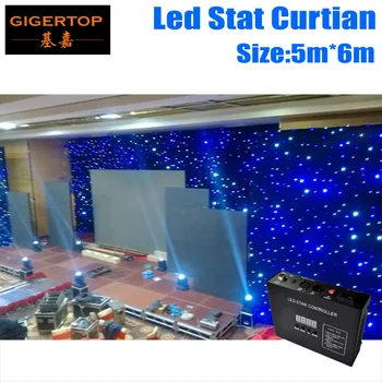 Супер Цена 5Mx6M Бесплатная Доставка Оптовые Продажи LED RGB Звездный Занавес Светодиодные Фоны Со Скидкой Свадебный Фон с каналами 7DMX