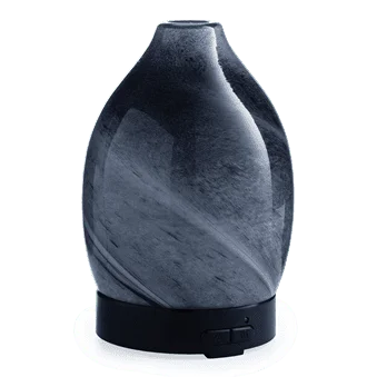 Ультразвуковой диффузор для эфирных масел объемом 100 мл, выдувное стекло из черного обсидиана