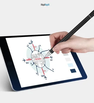 Универсальный 2 в 1 Стилус Планшет Для Рисования с Емкостным Экраном Caneta Touch Pen для Мобильного телефона Android Smart Pencil Аксессуары