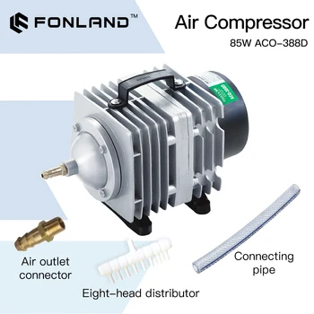 Электрический Магнитный воздушный насос воздушного компрессора FONLAND 85W ACO-388D для станка для лазерной гравировки CO2