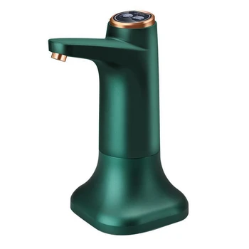Электрический насос для бутылок с водой с базовым USB-диспенсером для воды, Портативный Автоматический Дозатор для бутылок с водяным насосом - зеленый