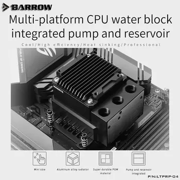 Встроенный насос и резервуар для водяного блока процессора Barrow LTPRP-04, для INTEL/AMD/X99/X299, версия Jet microchannel POM